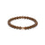 The Solitaire Bracelet with Umber Brown Nephrite Jade