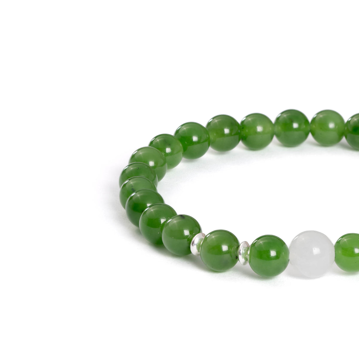 Chakra Glow Jade Bracelet with Burmese Jade