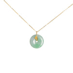 Classic Jade Disc - Diamond Leafs