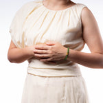 Triumph Dragon Boat Jade Bracelet with 999 Pure Gold