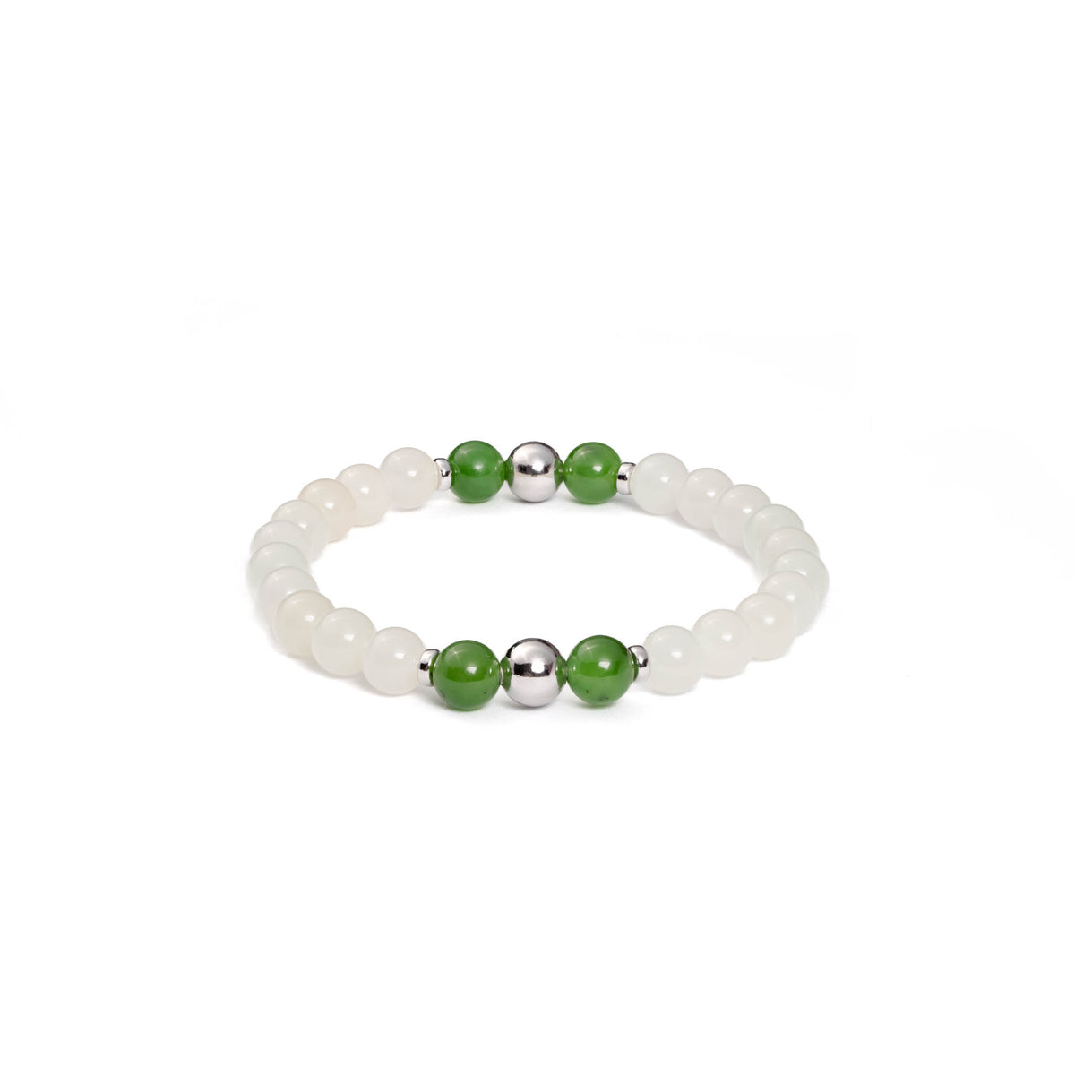 Eternal Soul White Jade Bracelet