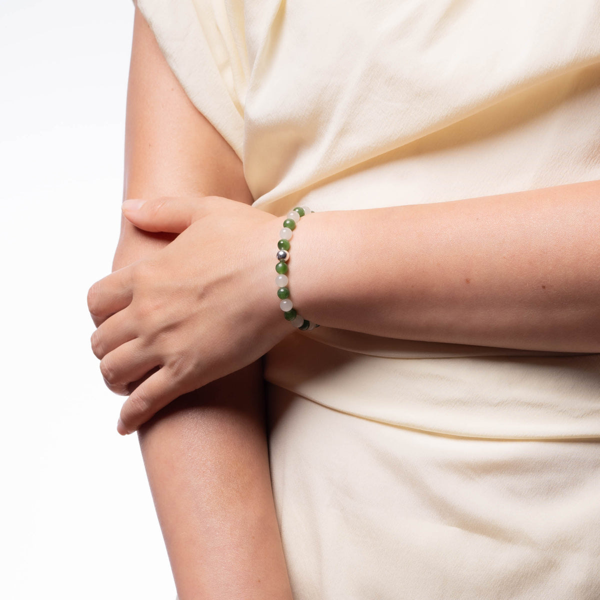 Ethereal Harmony Nephrite Jade Bracelet