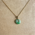 Kandy Donut Classic Petite Jade Pendant - Light Green & Apple Green