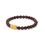 The Fortune Pixiu Bracelet with Garnet