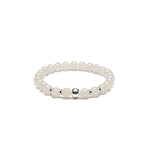 Graceful Spirit White Jade Bead Bracelet
