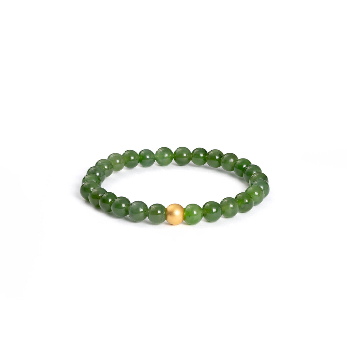 Green Aura Flow Bracelet with Hetian Nephrite Jade