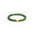 Evergreen Love Bracelet with Natural Jade and 24K Gold Heart