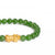 Fortune Pixiu Jade Bracelet with 24 Karat Gold