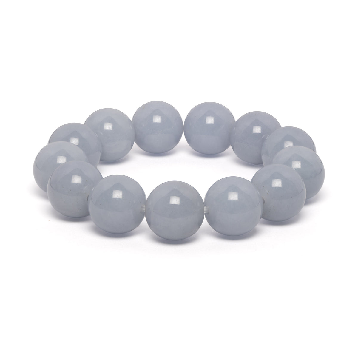 The Classic Bracelet with Lavender Burmese Jadeite