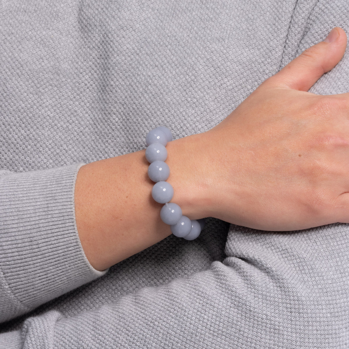 The Classic Bracelet with Lavender Burmese Jadeite