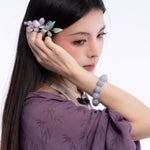The Classic Bracelet with Lavender Burmese Jadeite
