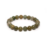 The Classic Bracelet with Mixed Olive Green Burmese Jade