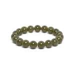 The Classic Bracelet with Olive Nephrite Jade