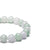 Pale Green and White Jadeite Jade Bead Bracelet - 9mm