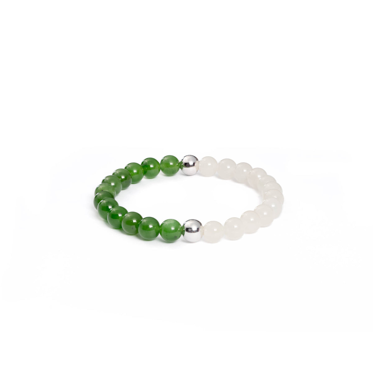 Sacred Balance Jade Bracelet with Natural Nephrite