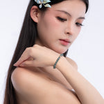 The Solitaire Bracelet with Sea Green Jadeite Jade
