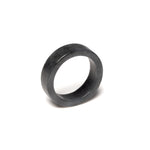 Sereniti Flat Ring in Grey and Black Burmese Jadeite Jade