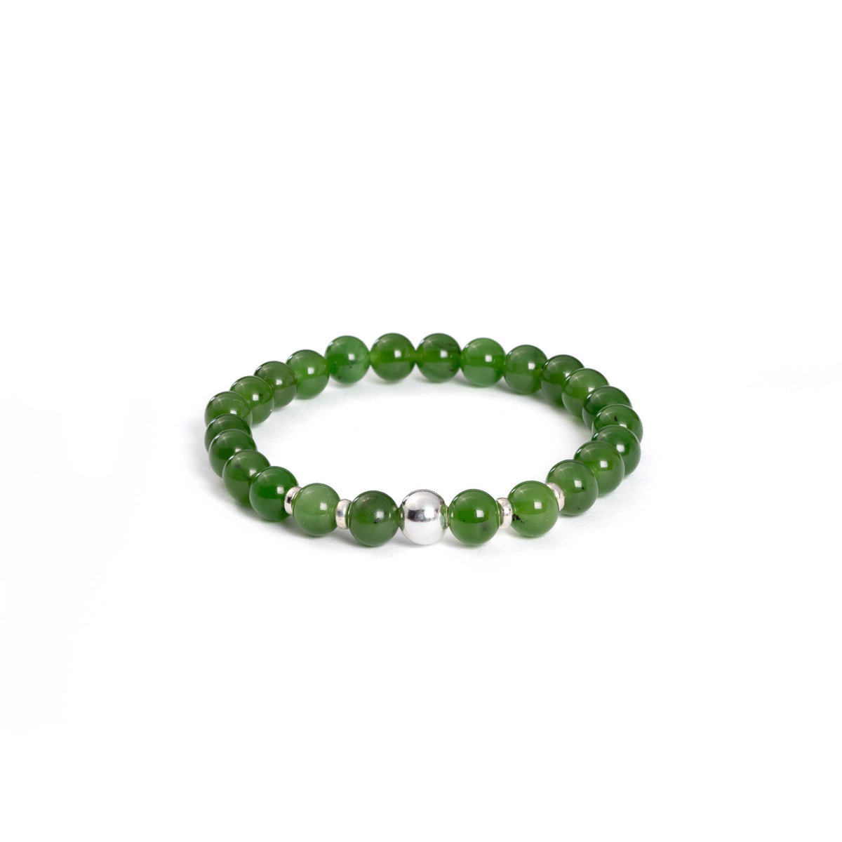 Tranquil Spirit Hetian Jade Bead Bracelet