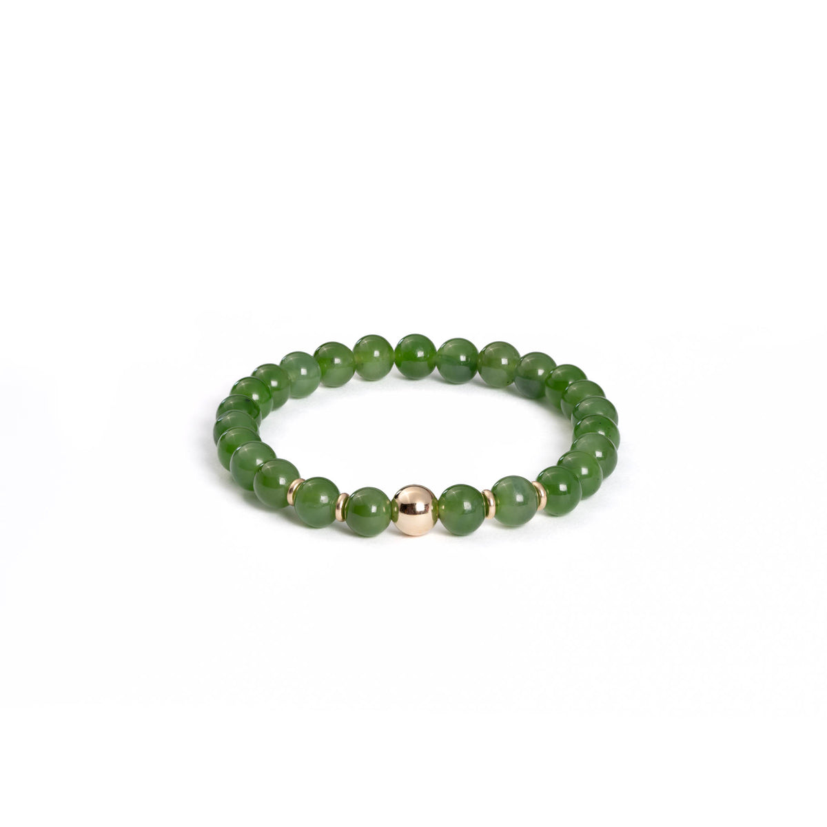 Tranquil Spirit Hetian Jade Bead Bracelet