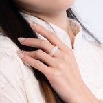 Tranquiliti White Burmese Jade Ring