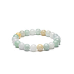Jadeite Trilogy Bracelet with Natural Burmese Jade