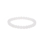 The Classic Bracelet with Pure White Nephrite Jade