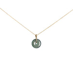 Kandy Disc Classic Jade Pendant - Icy Deep Green