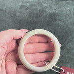 Natural Burmese Jadeite Bangle Bracelet – 'Misty Hills' (55mm–63mm)