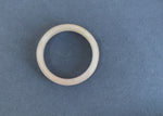 Genuine Grade A White Traditional Jade Bracelet - 52mm Half Moon
