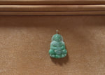 Highly Translucent Green & White GuanYin Jadeite Jade Pendant