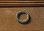 54.1mm Green with Apple Green Patch Jade Bangle Bracelet