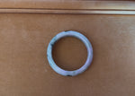 57.9mm Pale Green with Lavender and Olive Green Patterns Jade Bangle Bracelet
