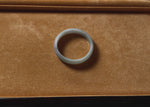Genuine Untreated Pale Green Jade Bangle Bracelet - 54mm Half Moon