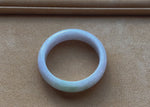 Genuine Natural Pale Lavender with Apple Green Jadeite Bracelet - 58mm Half Moon