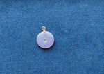 Purple PingAnKou Jade Disc Lavender Pendant
