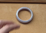 Genuine Grade A Lavender Traditional Jade Bangle - 58mm Semi Round