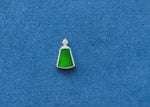 Icy Imperial Green Jade Pendant in 18K White Gold & Diamonds