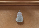 Translucent White Guanyin Jade Pendant
