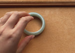 54.3mm Light Green Jade Bangle Bracelet