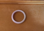 Genuine Grade A Lavender Jadeite Jade Bangle - 58mm Half Moon
