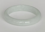 Real Grade A Light Green Jadeite Jade Bracelet - 58mm Half Moon