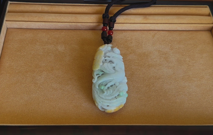 Men's Jadeite Jade Phoenix Pendant - Extra Large Size– MAYS GEMS