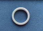 Genuine Grade A Pale green with Lavender Burma Jade Bracelet - 60mm Half Moon