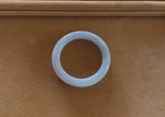 57.4mm White Jade Bangle Bracelet