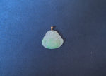 Gold Happy Buddha Jade Pendant - 18K Yellow Gold