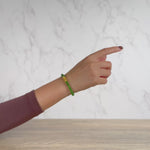 Fortune Pixiu Jade Bracelet with 24 Karat Gold