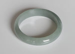 Genuine Grade A Green Burma Jade Bracelet - 61mm Half Moon