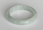 Genuine Grade A Green Traditional Jade Bangle Bracelet - 58mm Half Moon
