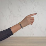 Wealth Guardian Jade Bracelet with Grey and Black Burmese Jadeite