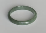 Authentic Grade A Green Burma Jade Bangle - 59mm Half Moon